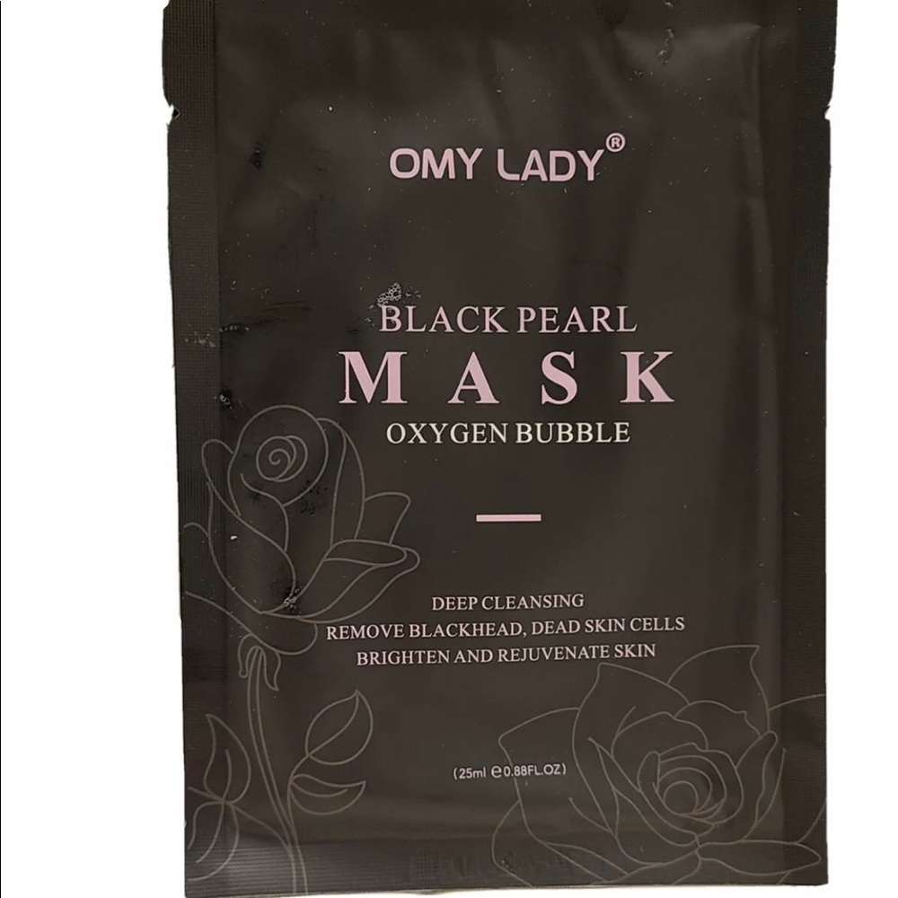 OMY LADY Black Pearl Carbonated Oxygen Bubble Mask